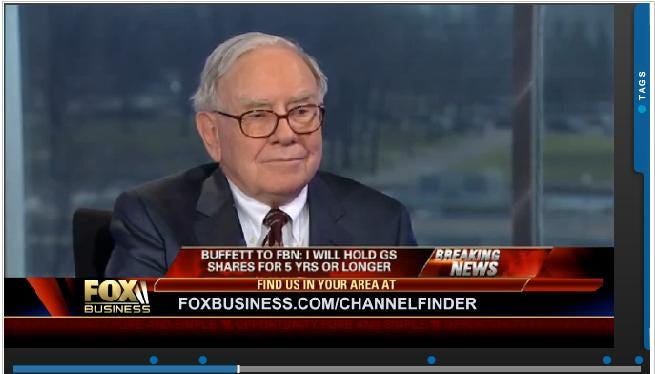 Buffett's Bernanke Comments