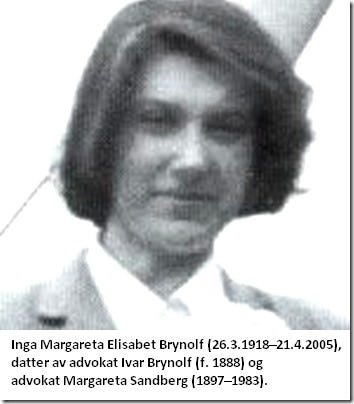 Margareta Brynolf Sandberg - Gro Harlem Brundtlands mor