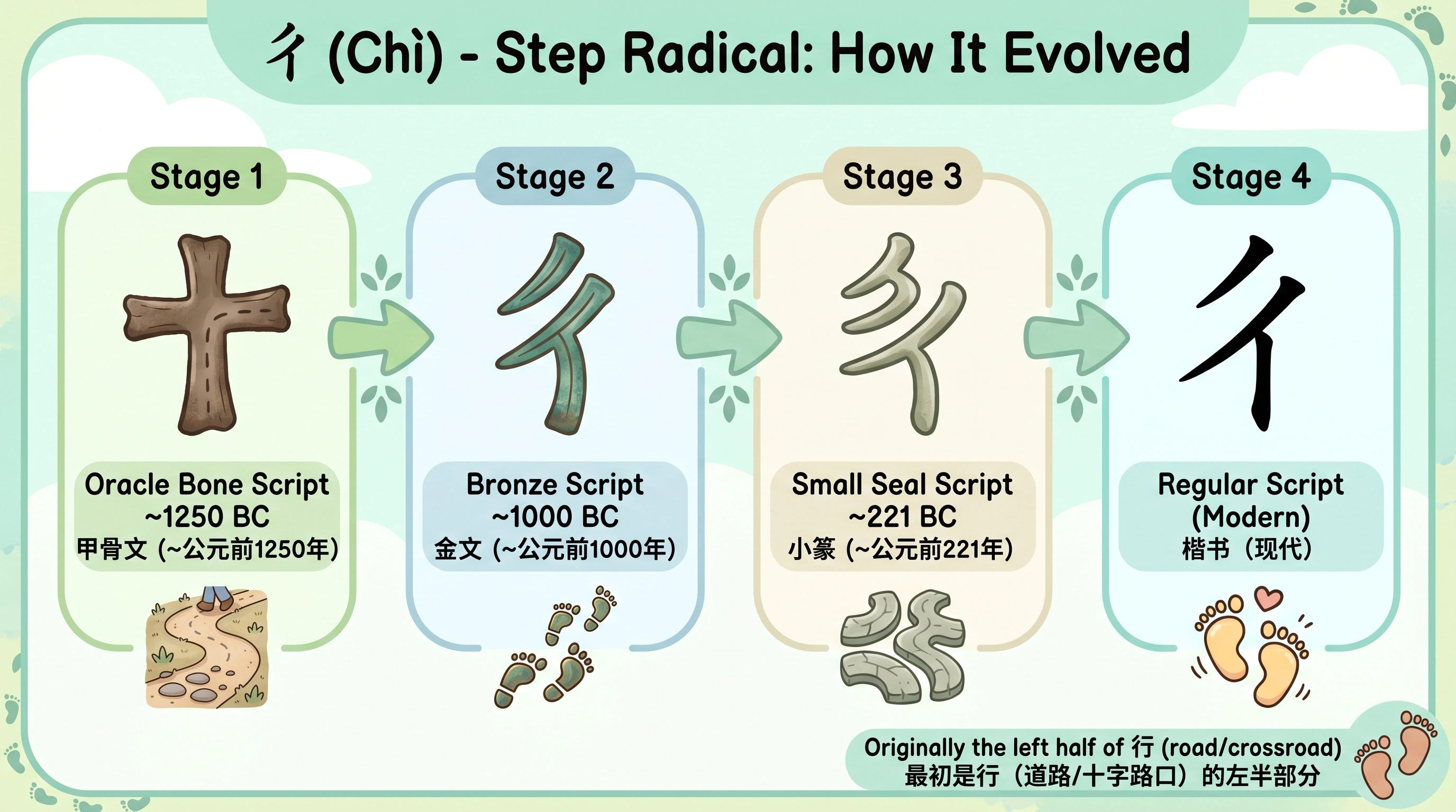亻(Rén) vs 彳(Shuāngrénpáng): HSK3-4 Radical Breakdown & Vocab Review