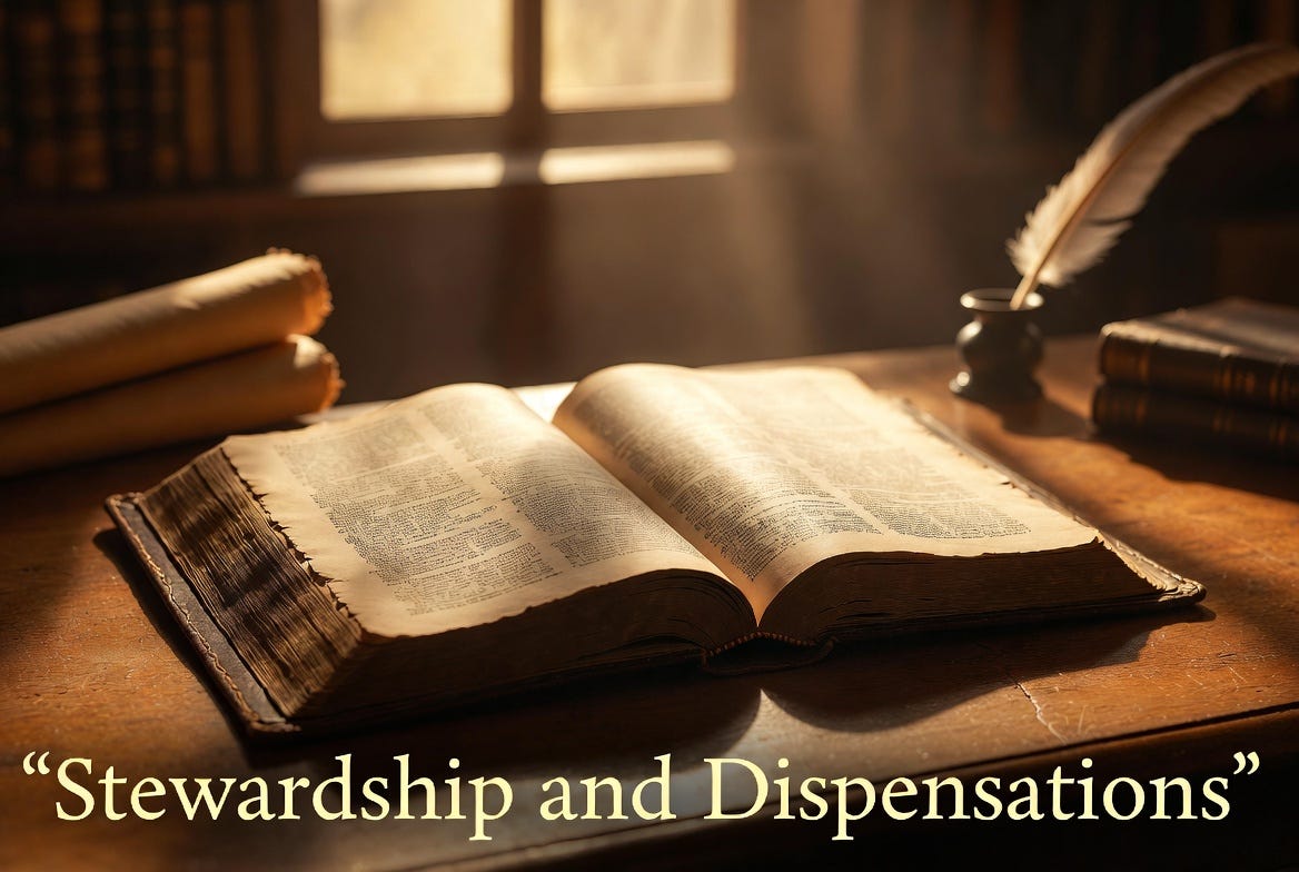 Stewardship and Dispensations: The Significance of οἰκονόμος and οἰκονομία Stewardship and Dispensations: The Significance of οἰκονόμος and οἰκονομία