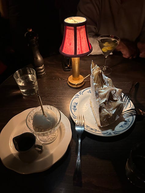 smoked white fish caesar, double cheeseburger, lemon meringue pie & complimentary birthday ice cream
