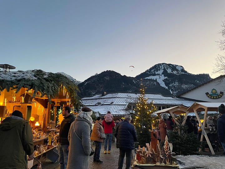 pictures from different christmas market stalls