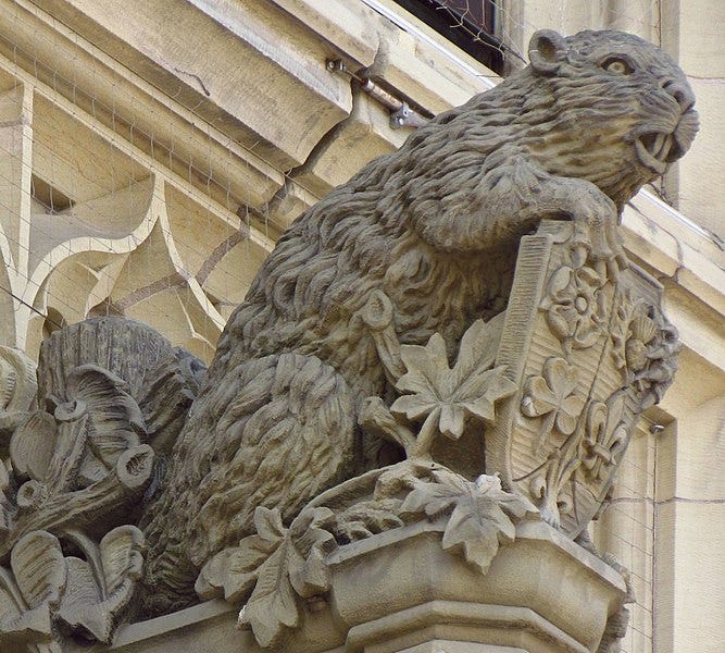 File:Beaver sculpture, Centre Block.jpg