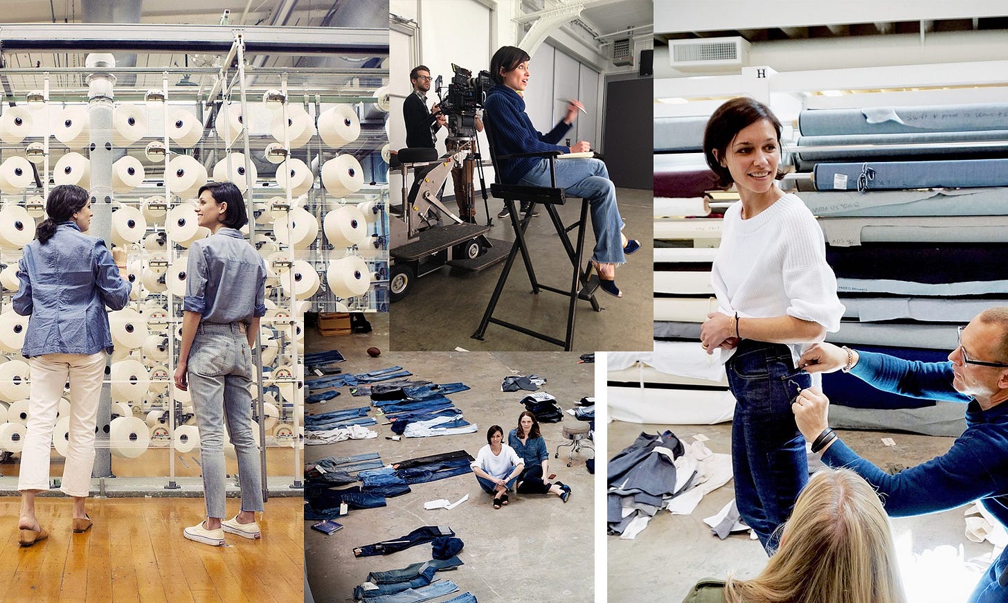 Jane Herman and Clare Vivier at the Cone/White Oak mill