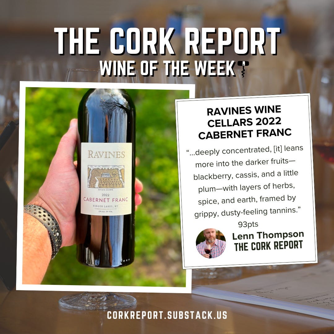 Wine of the Week: Ravines Wine Cellars 2022 Cabernet Franc