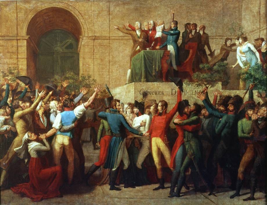 Le traité d'Amiens en 1802 de Ecole Française - Reproduction tableau