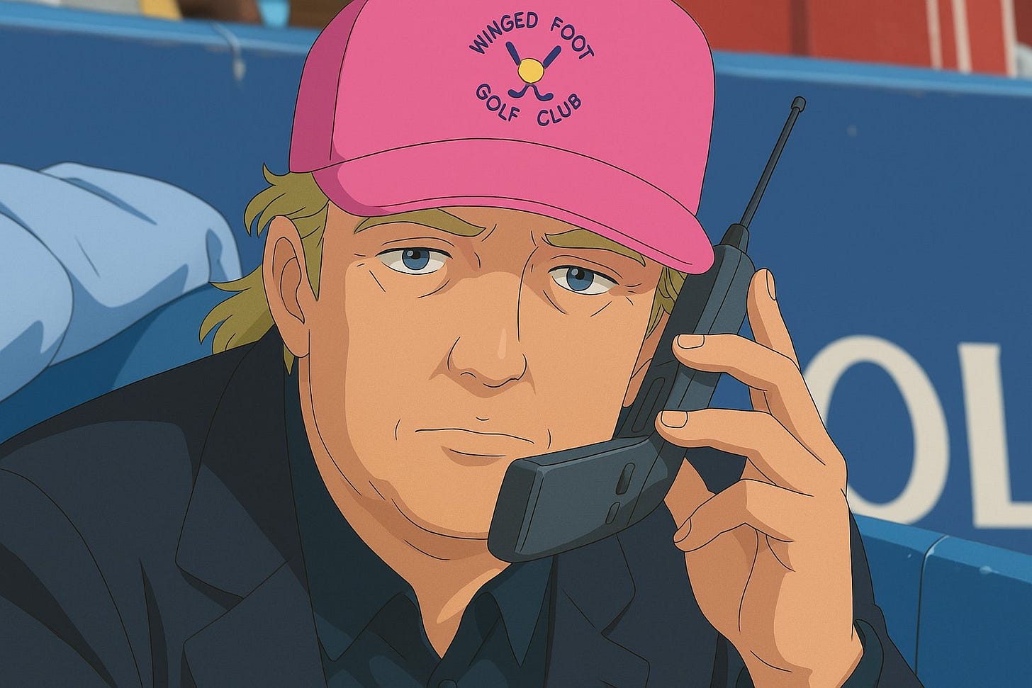 Trump does Miami Vice ghibli meme