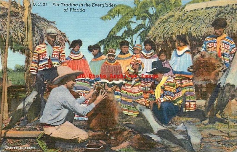Native American Seminole Indians Fur Trading in Everglades Florida | Asia &  Middle East - India, Postcard / HipPostcard