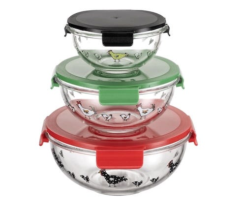 Genicook Salient Rooster Bowl Set Genicook Salient Rooster Bowl Set