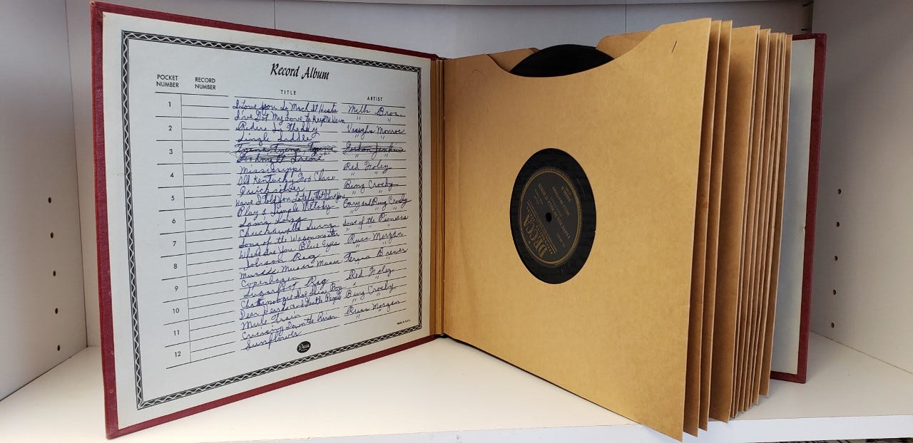 Album of Eight 10" 78 RPM Vintage Records Album of Eight 10" 78 RPM Vintage Records