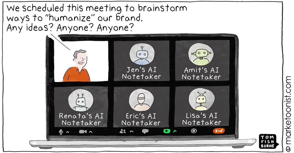 Humanize the Brand cartoon