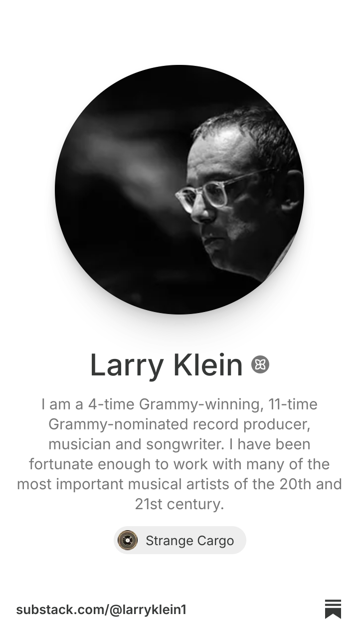 Larry Klein | Substack