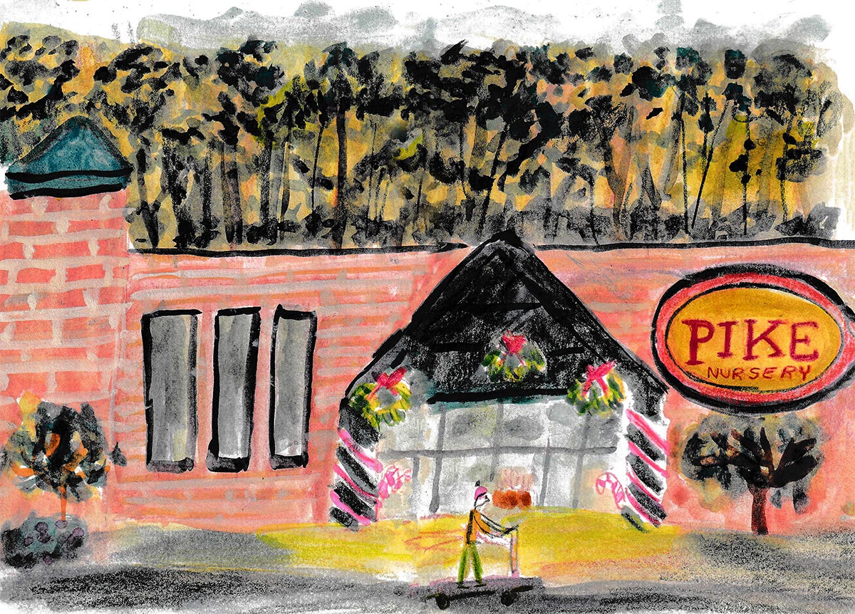 pike's nursery sketch by Beth Spencer