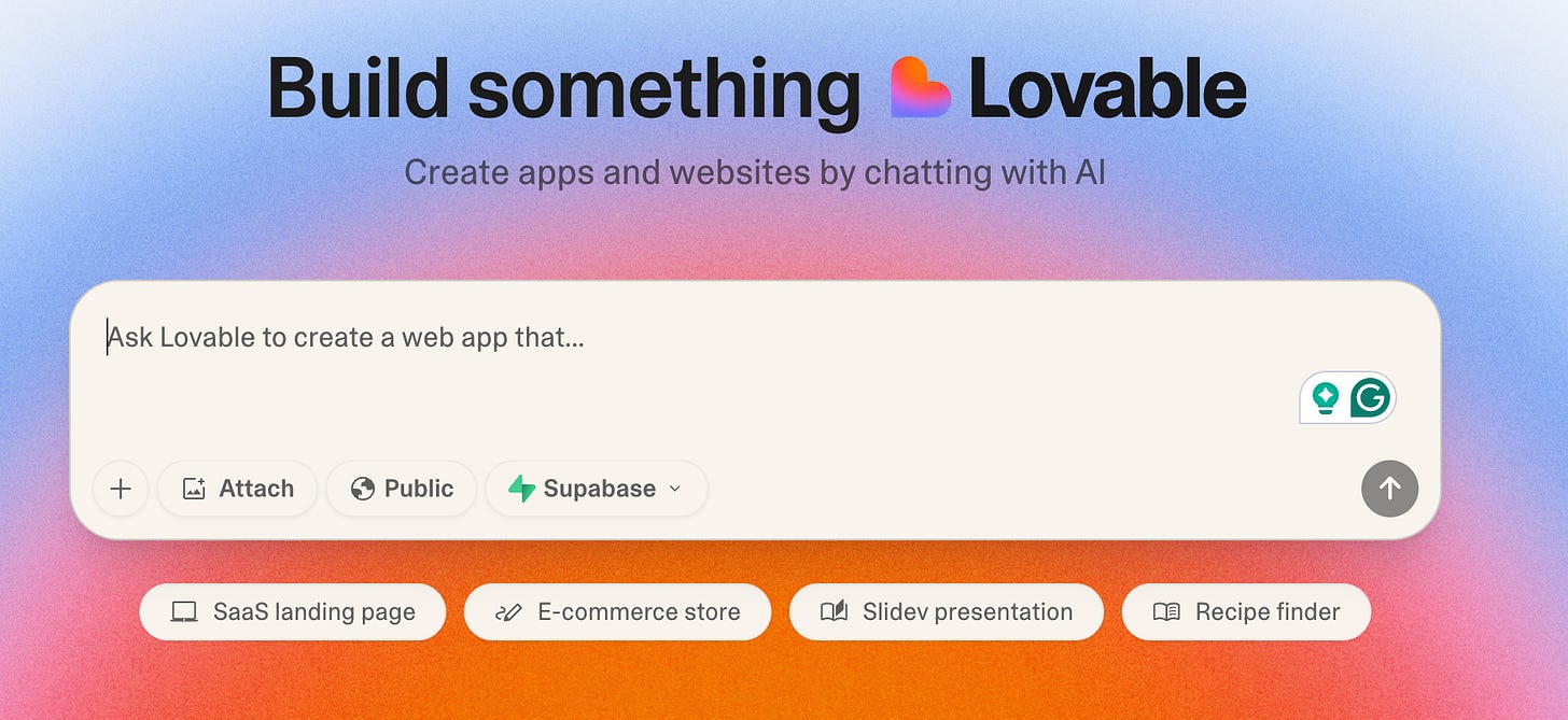 Build something with Lovable