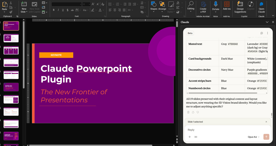 Claude Powerpoint Plugin Accelerates Presentation Decks
