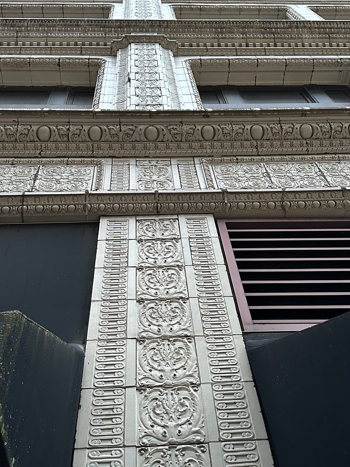 terra cotta ornamentation on Railway Exchange