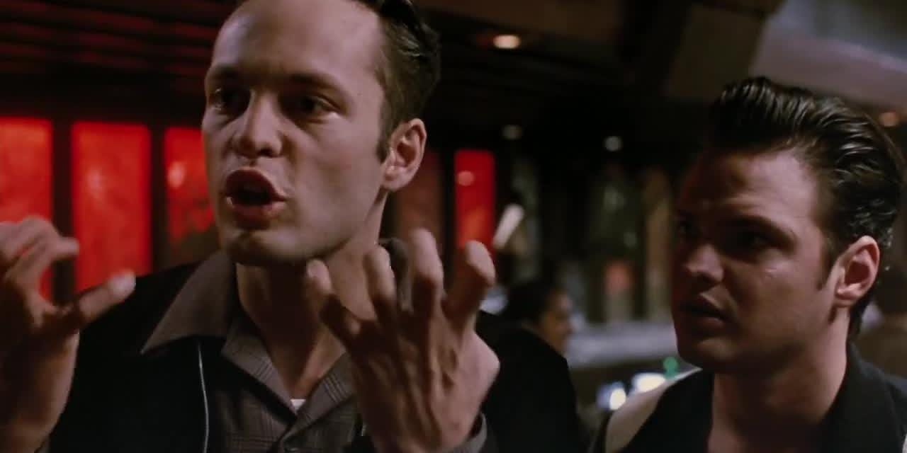 You know what you are? You're like a big bear with claws and with fangs...  ...big fucking... - Swingers | Clip.Cafe