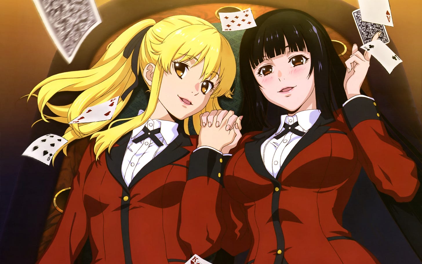 Kakegurui 4K Ultra HD Wallpaper: Meari Saotome & Yumeko Jabami