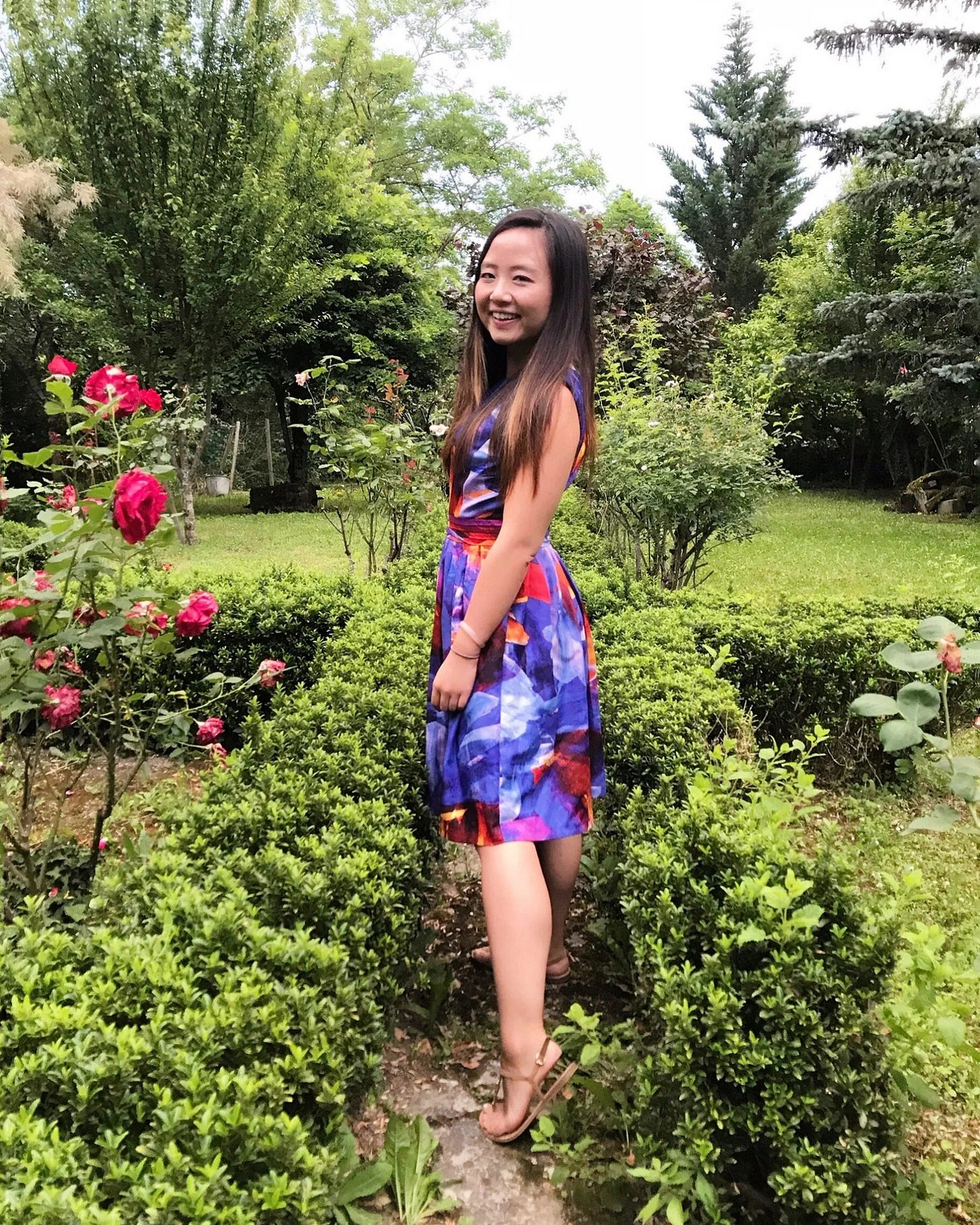  In Grandma’s garden, first time at southwest French countryside ;)  