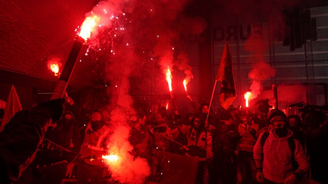Anger at new retirement age fuels further protests in France Anger at new retirement age fuels further protests in France