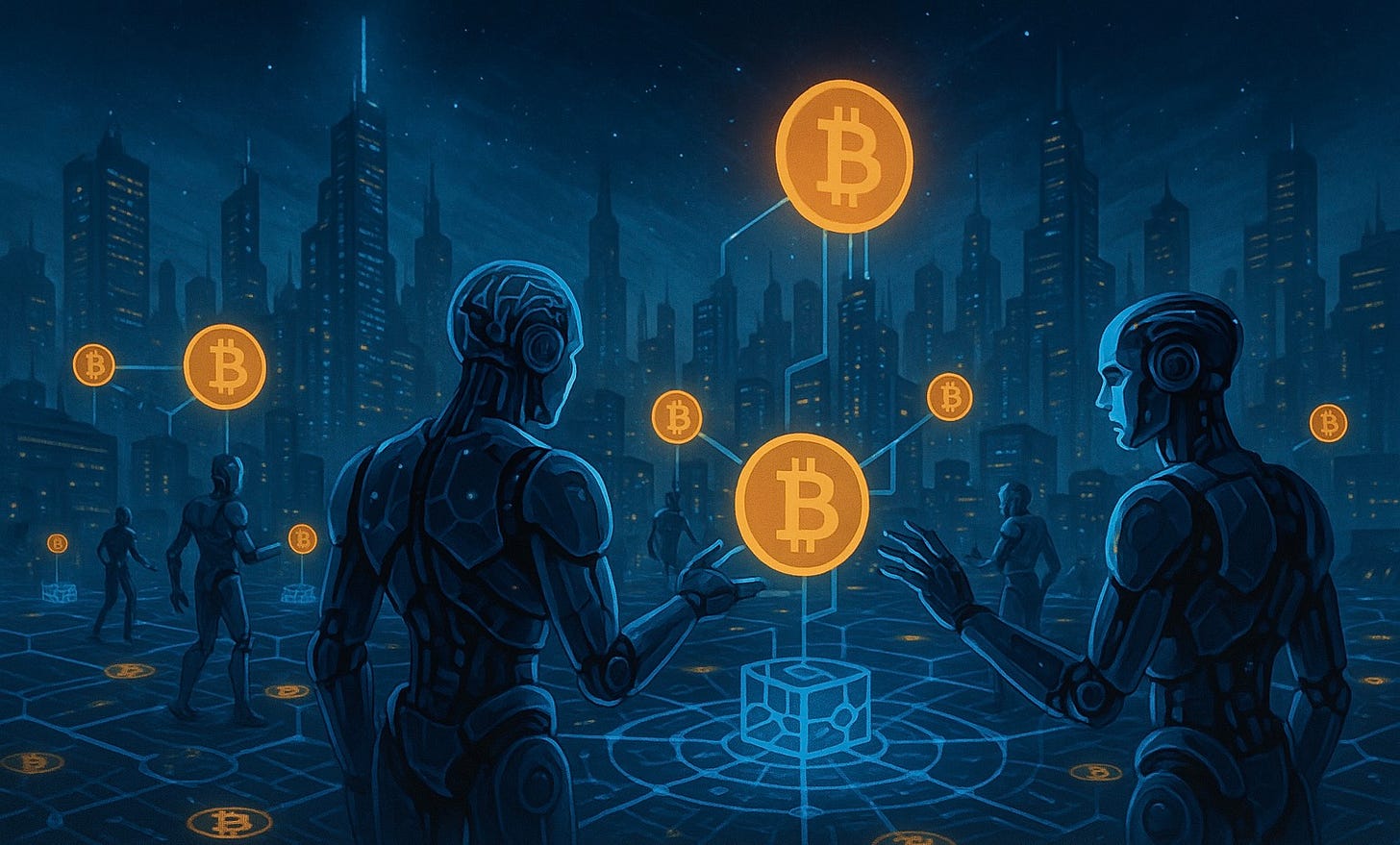 A person and person looking at bitcoin symbols

AI-generated content may be incorrect.