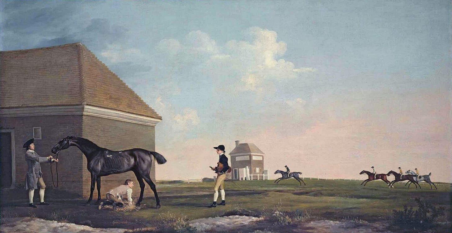 Stubbs Gimcrack racehorse painting