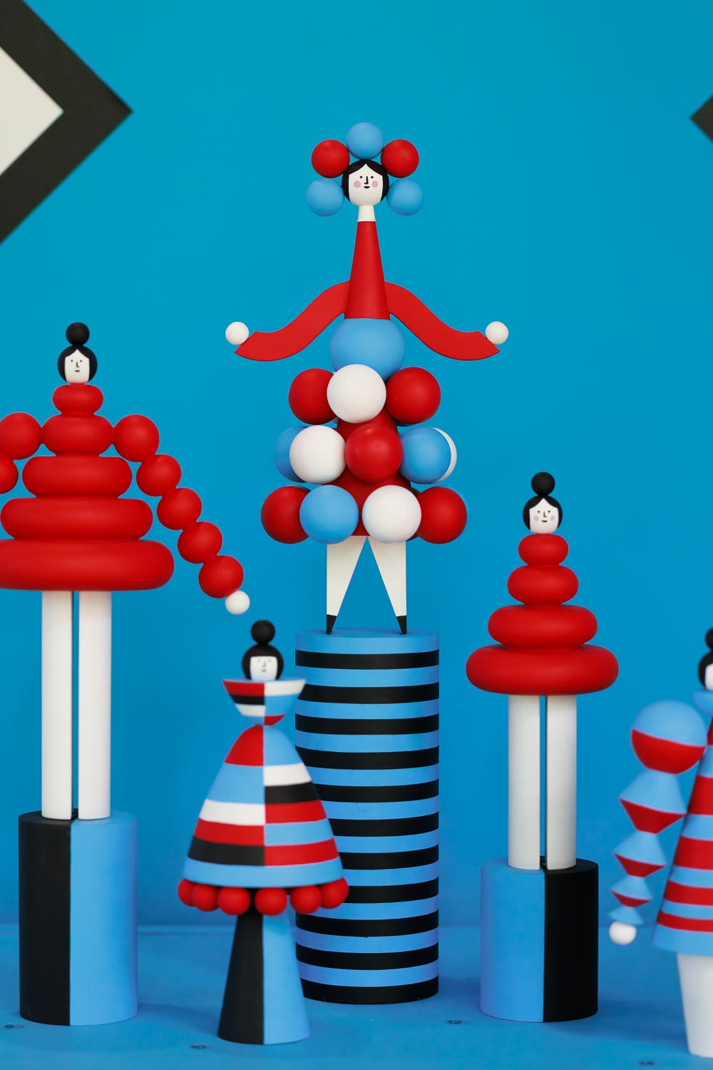 Lesley Barnes wooden figures Fashion Play