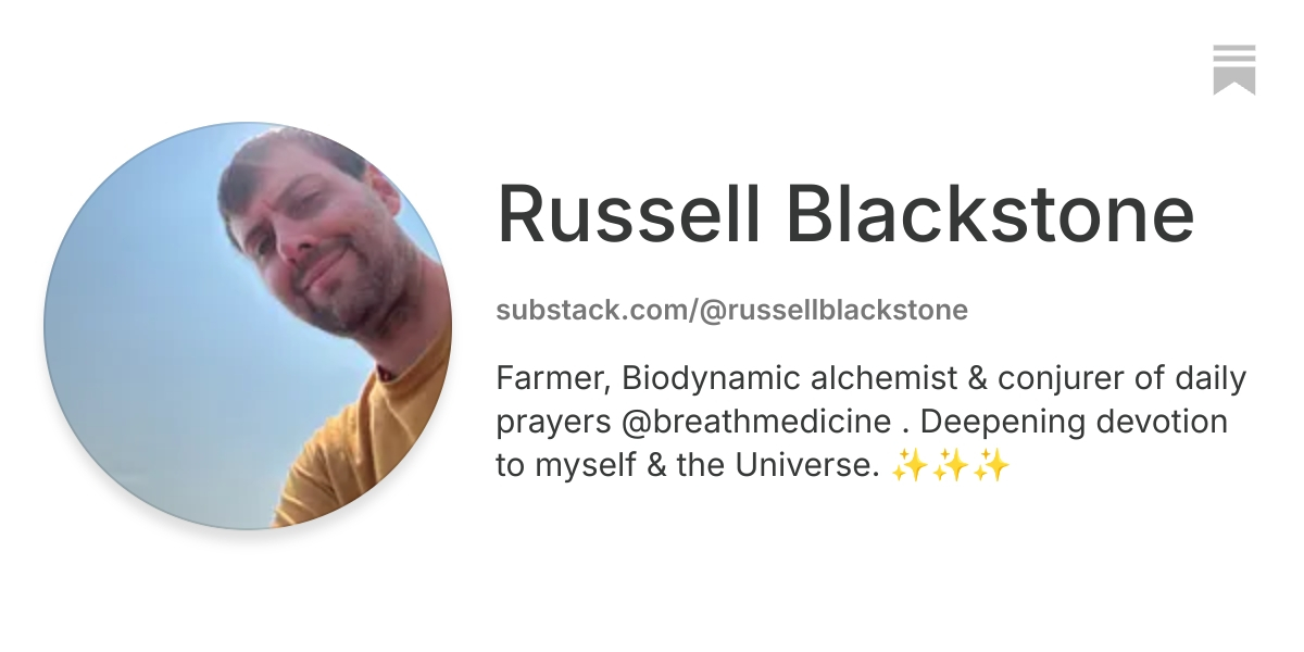Russell Blackstone | Substack
