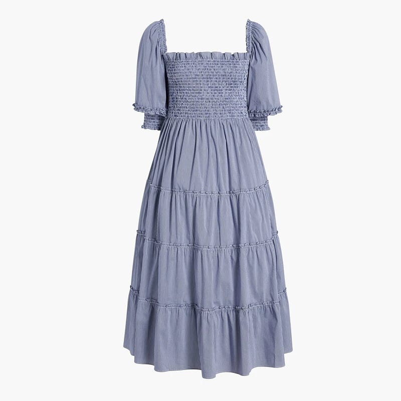 The Nesli Nap Dress - Navy Gingham | Virtuosa