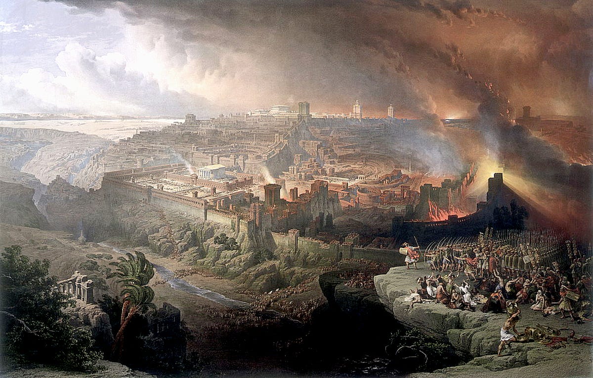 The destruction of the Second Temple Public Domain Clip Art Photos and ...