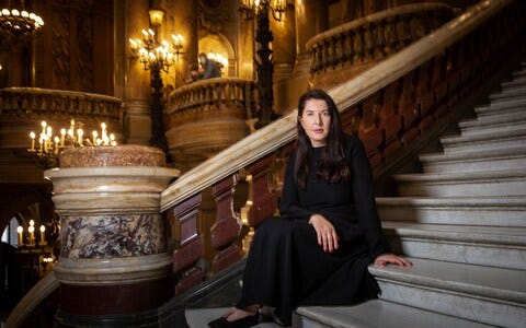 Ms Abramović's artwork in Kyiv was not damaged in a missile strike that killed five people Ms Abramović's artwork in Kyiv was not damaged in a missile strike that killed five people