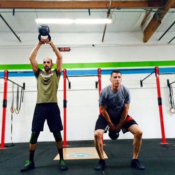 John and Dave doing Crossfit in San Diego