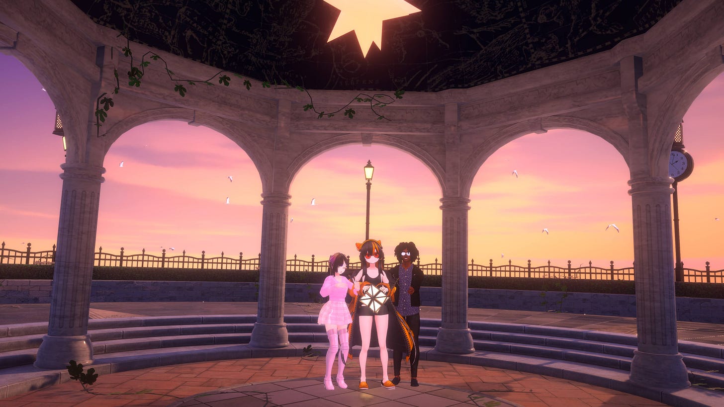 From left to right: IWieldKeys (Videographer), Sheru, ArmaniXR