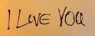 I LOVE YOU