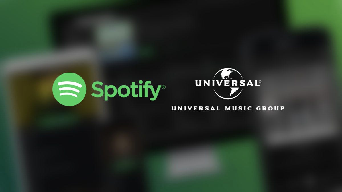 Universal Music Group y Spotify amplían acuerdo para buscar 'experiencias musicales sociales más profundas' Universal Music Group y Spotify amplían acuerdo para buscar 'experiencias musicales sociales más profundas'
