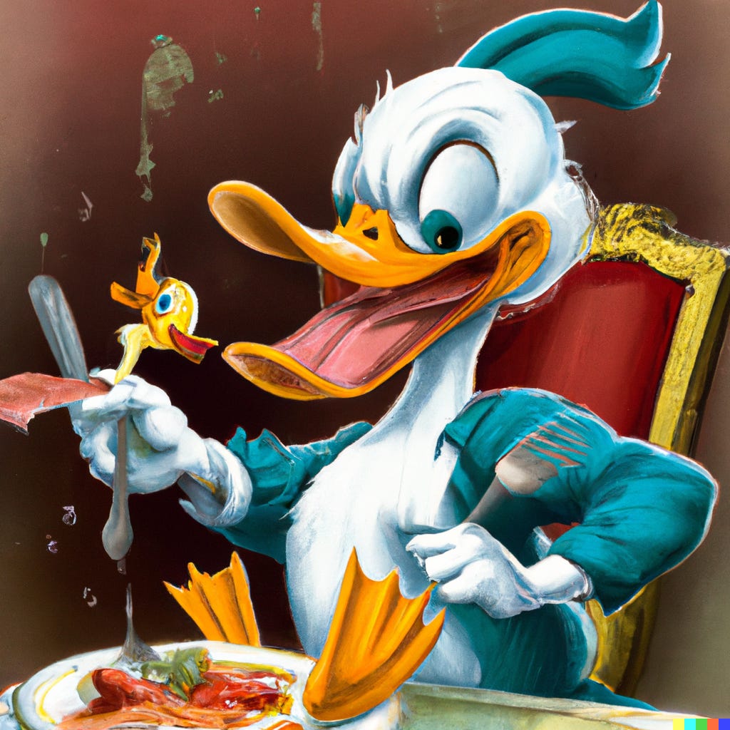 r/dalle2 - Animals enjoying food