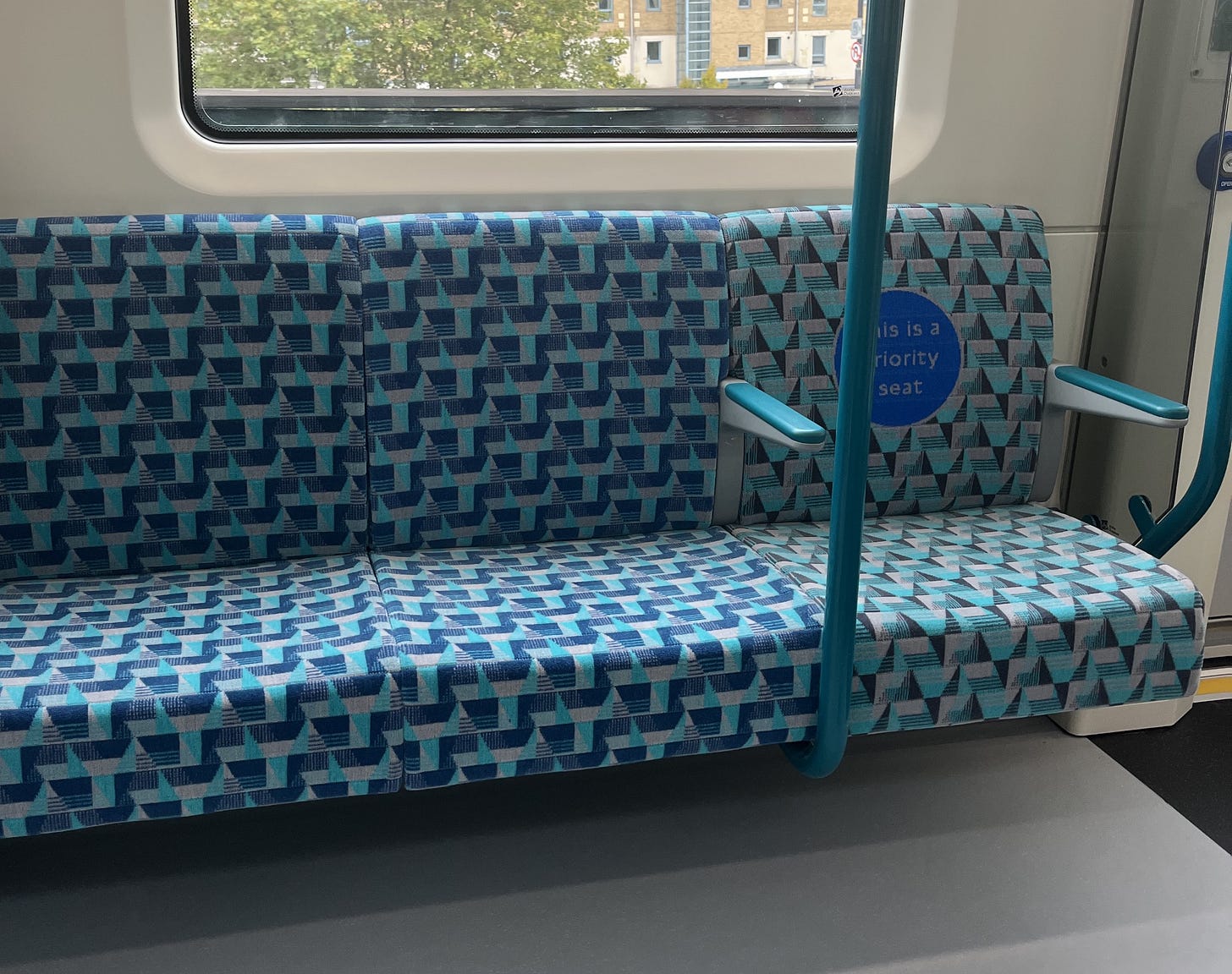 Photo showing Poplar moquette and Priority Seat variant.