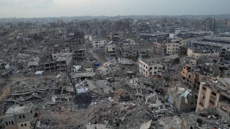 Drone footage reveals devastation in northern Gaza Strip | World News ...