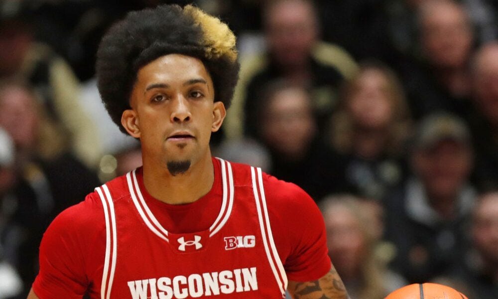 Wisconsin basketball point guard Chucky Hepburn was injured in Wisconsin's regular season finale Wisconsin basketball point guard Chucky Hepburn was injured in Wisconsin's regular season finale