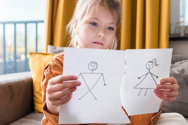 Free photo girl holding broken drawing of 2 stick figures, looking unhappy. Free photo girl holding broken drawing of 2 stick figures, looking unhappy.