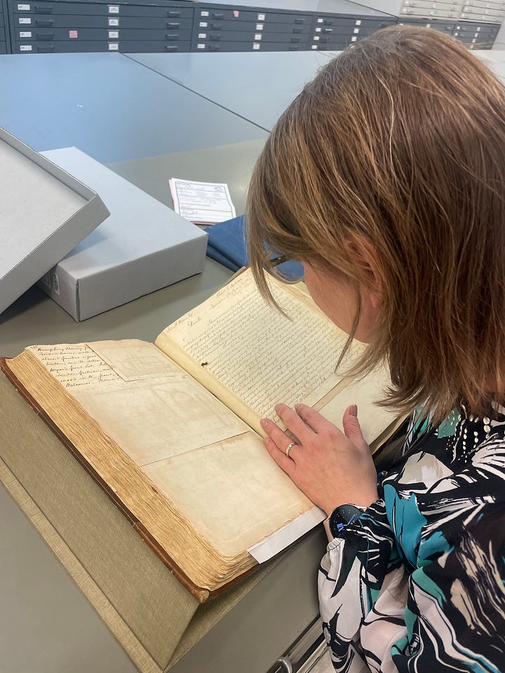 Justina shares a tip of the HSP archival ice berg with me