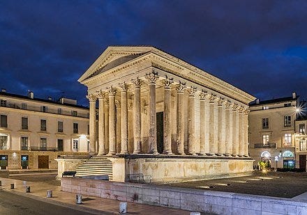 Maison Carree, Temple of Augustus, Nimes, France