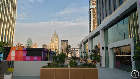 Outdoor shared spaces on 9th floor