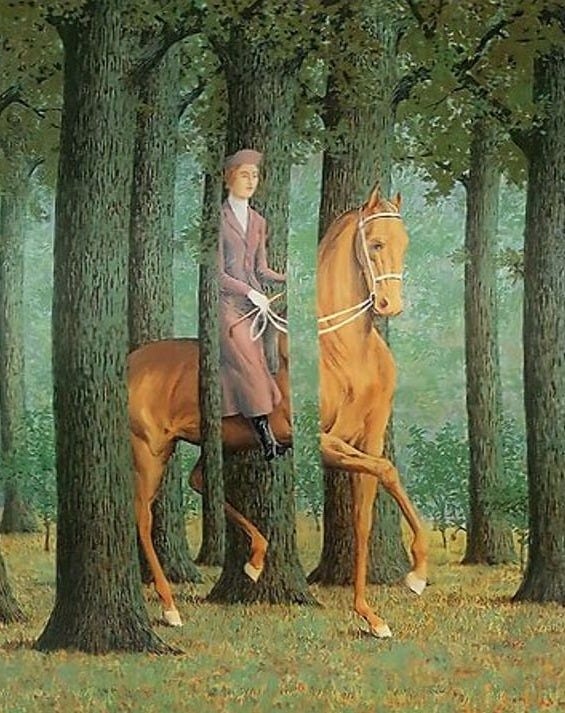 Discover Rene Magritte - The Blank Signature Premium Matte Vertical Poster