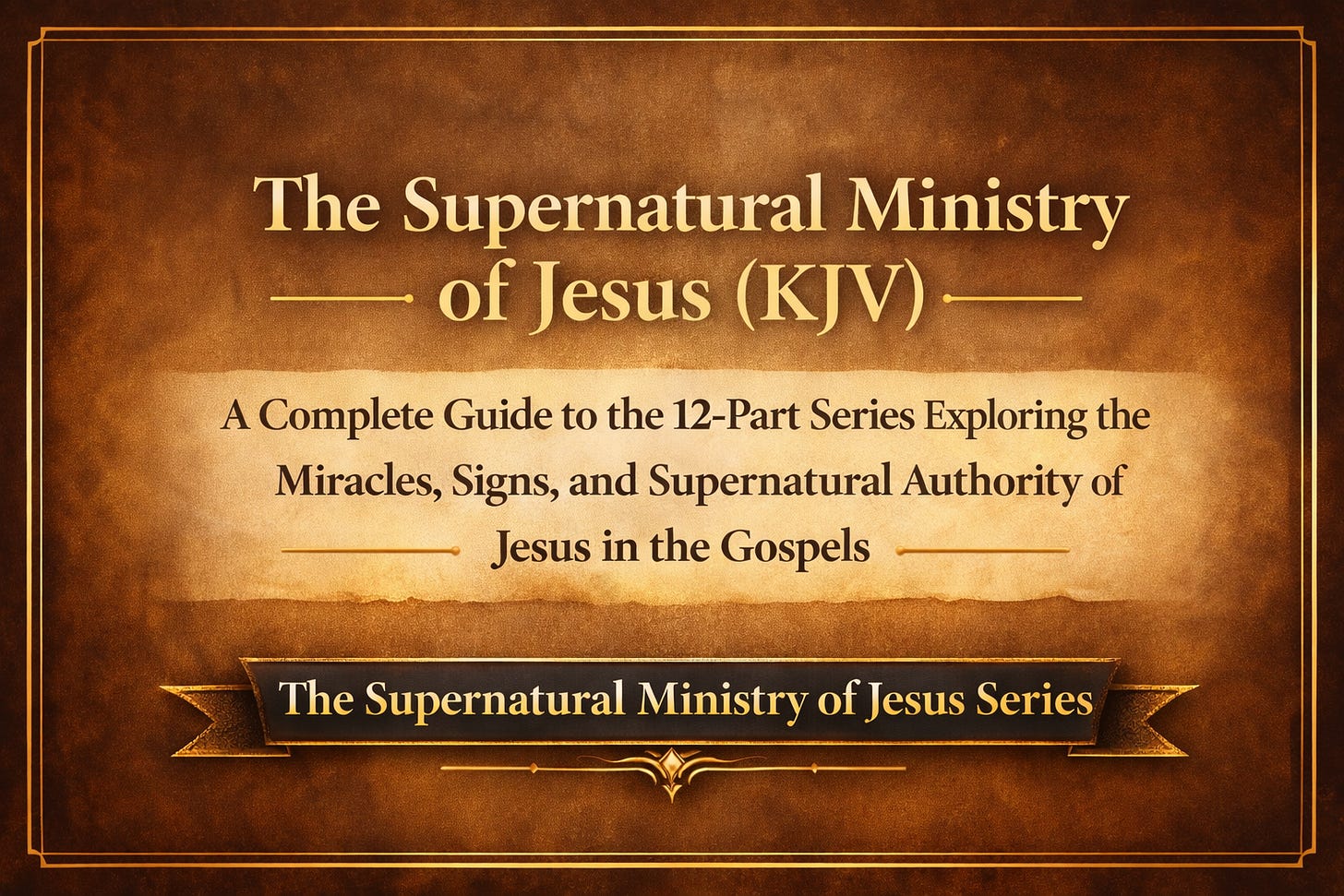 The Supernatural Ministry of Jesus (KJV)