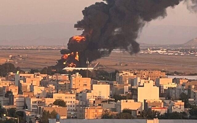 In 'most distant strike,' Israeli Air Force bombs Iranian plane at Mashhad  Airport in northeast Iran | The Times of Israel