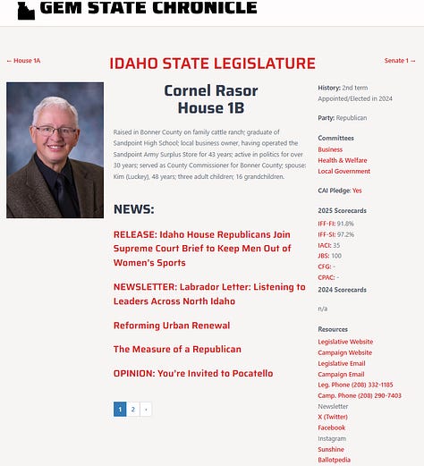 Sample pages from Idaho Insider