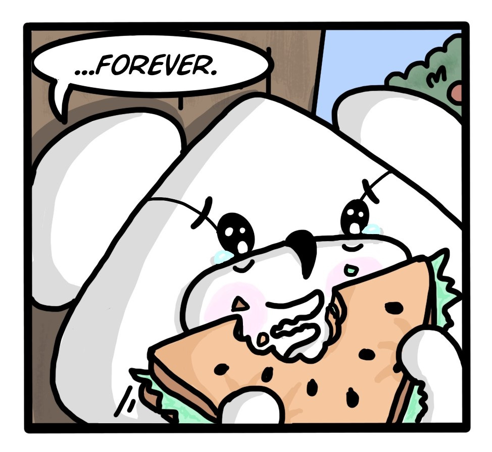 Panel 5: Bear, emotional and dramatic: ...FOREVER. 