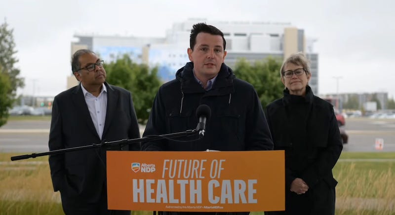 Nenshi delivers health care pitch days before Calgary-Shaw by-election