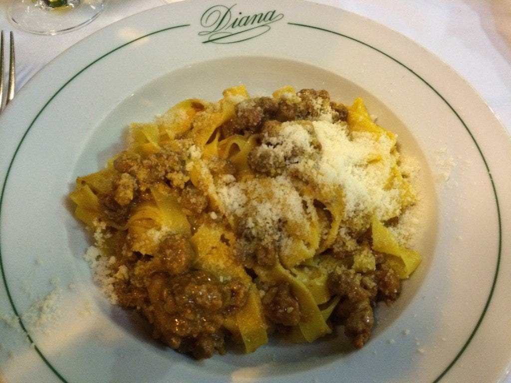 Tagliatelle en ragu